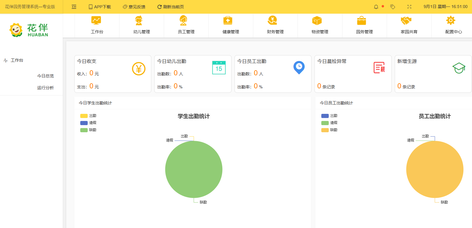 幼儿园管理系统功能说明